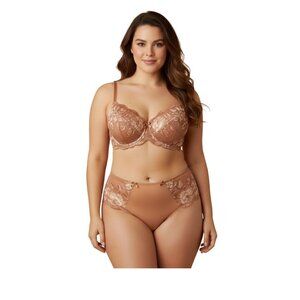198. Adore Me Ivory Lace Bra & Panty Set – Large / 36C – New With Tags